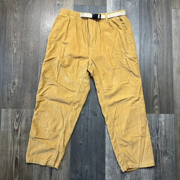 The North Face Mens Corduroy Pants Medium Yellow Preppy Academia Casual - Picture 1 of 8